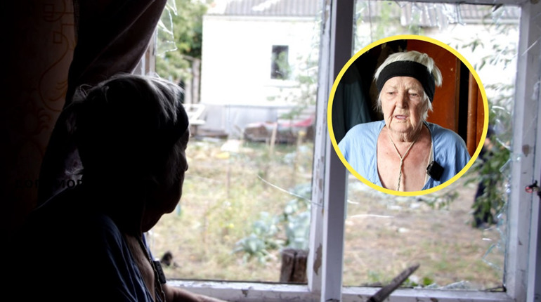Родина 90-річної глухівчанки, дім якої постраждав від обстрілу рф, просить про допомогу