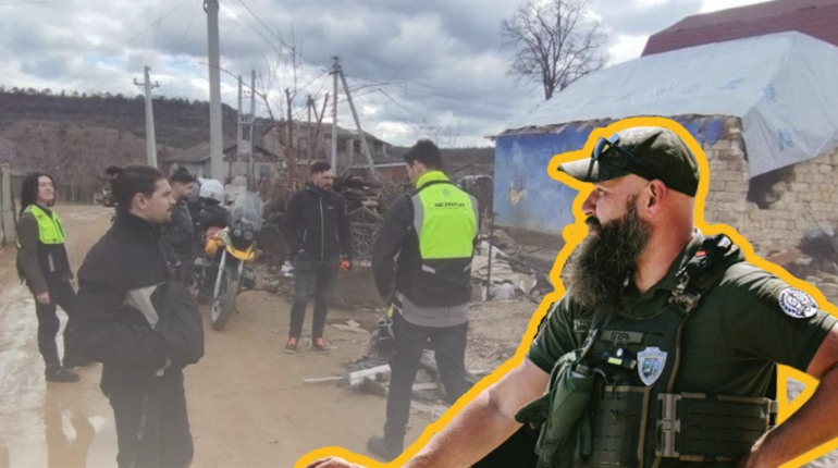 Одеські байкери, прочитавши статтю на Біляївка.City, поїхали допомагати постраждалим у Палійове