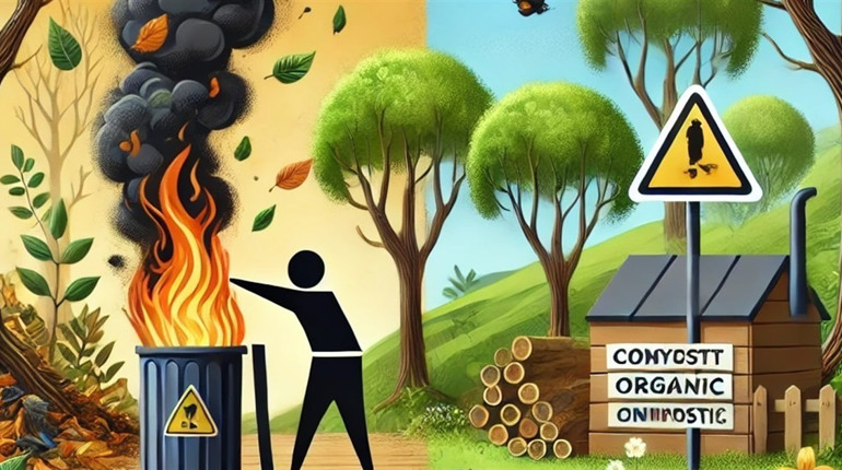 Чому не можна спалювати опале листя, суху рослинність та гілля і що загрожує тим хто це робить?