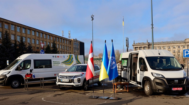 Південноукраїнськ отримав спеціалізований соціальний автомобіль від ПРООН