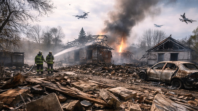 75 вибухів за добу: російські дрони атакували прикордоння та громади Чернігівщини