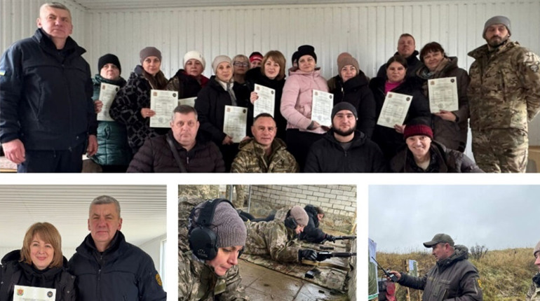 Перша група зі Звягеля завершила підготовку до нацспротиву: найкращі результати на стрільбищі