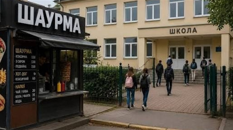 Біля шкіл можуть заборонити продаж шаурми та солодкої газованої води: що пропонують законопроєкти