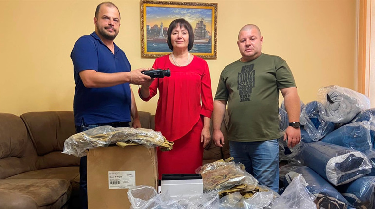 Бійцям з Біляївщини передали "очі" завдяки підтримці Гончаренко Центр education and culture