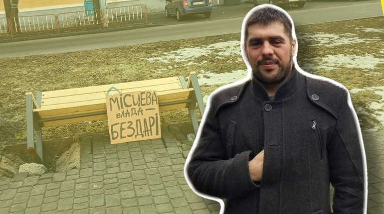 Юрій Варакута пояснив журналістам навіщо встановив таблички біля проблемних місць у Жовтих Водах