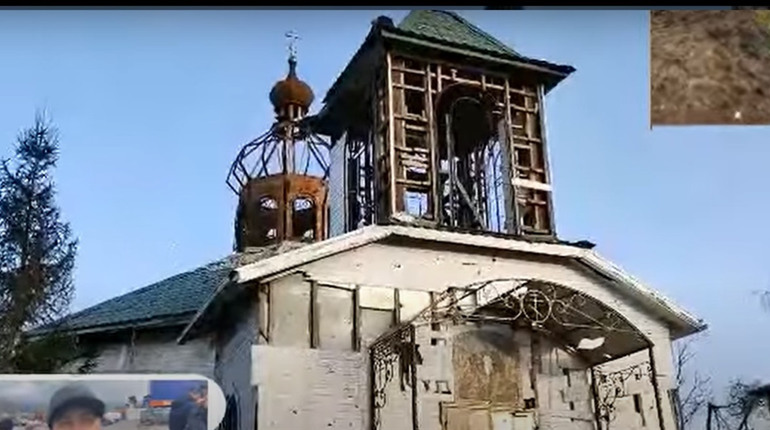 Воронки на кладбище, повреждения церкви возле автовокзала: Волноваха после "освобождения"