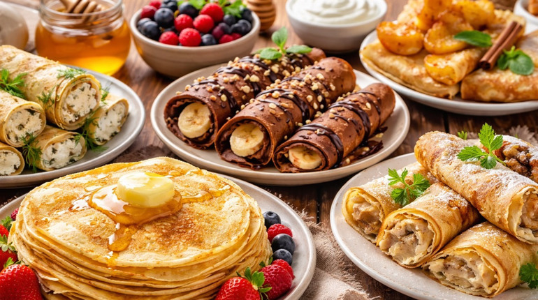 ТОП-10 рецептів млинців до Масниці