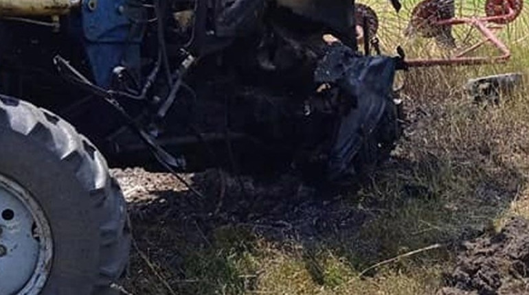 Під час обкошування узбіччя трактор підірвався на міні
