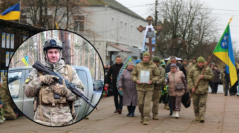 Попрощалися з військовим, який загинув на бойовому завданні близ села Кучерівка Есманьської громади