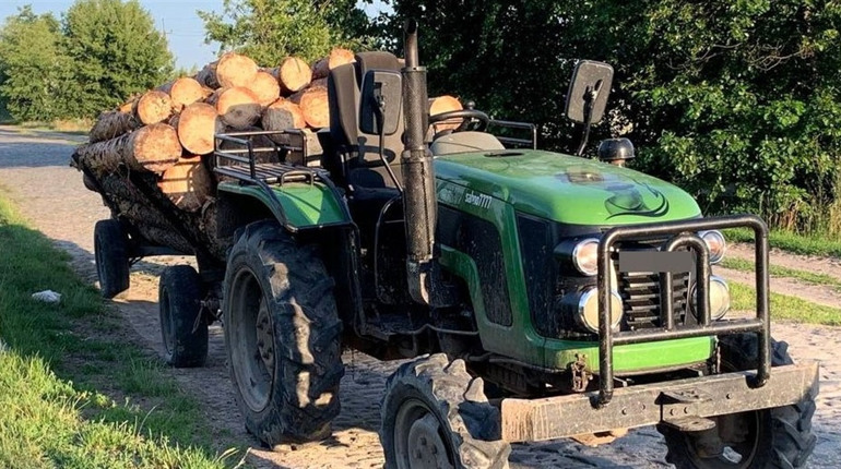 На Сарненщині селянин незаконно перевозив колоди сосни