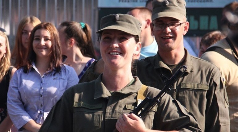 Нацгвардійка склала військову присягу  у день свого народження