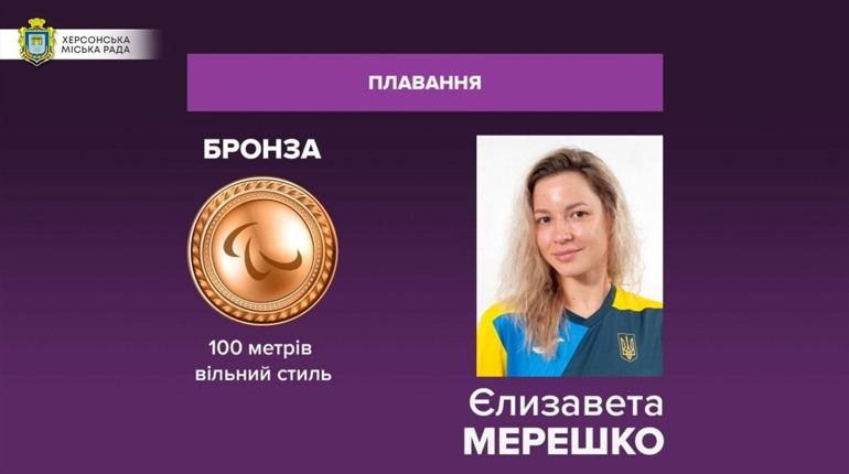 Херсонка Єлизавета Мерешко виборола ще одну медаль Паралімпіади і встановила світовий рекорд