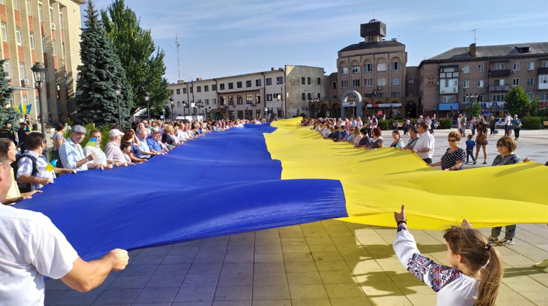 Як уманчани відзначили День державного прапора