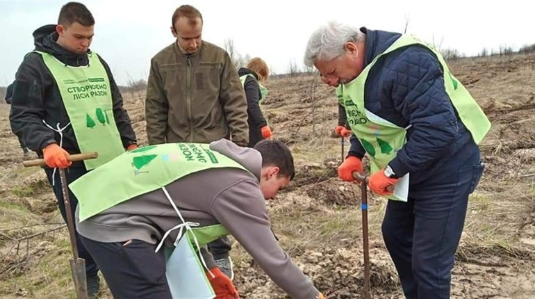 На Гадяччині засадили молодими деревами майже 250 гектарів лісів