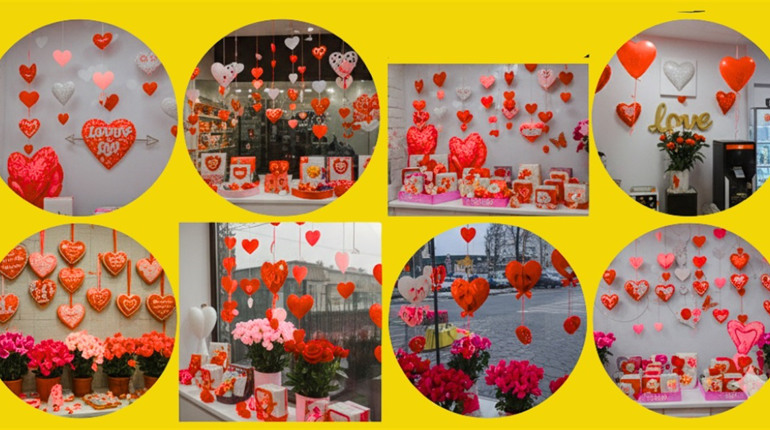 Фотофакт: Південноукраїнськ готовий зустрічати День святого Валентина