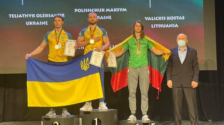 Перший переможець чемпіонату Європи з армспорту у Литві — кременчанин Максим Поліщук
