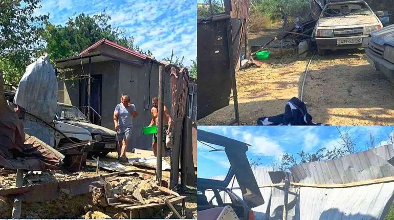 Ворожий удар по Дачненській ОТГ: родина втратила житло