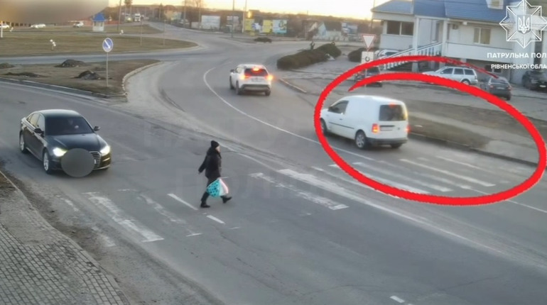 У Сарнах водій напідпитку не пропустив пішохідку