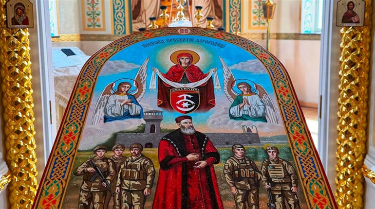 Ікона "Звягельська Покрова" для воїнів 30-ї ОМБр: що зображено на іконі