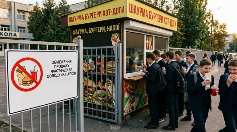 Шаурма, бургери та хот-доги під забороною? В Україні можуть обмежити продаж фастфуду біля шкіл