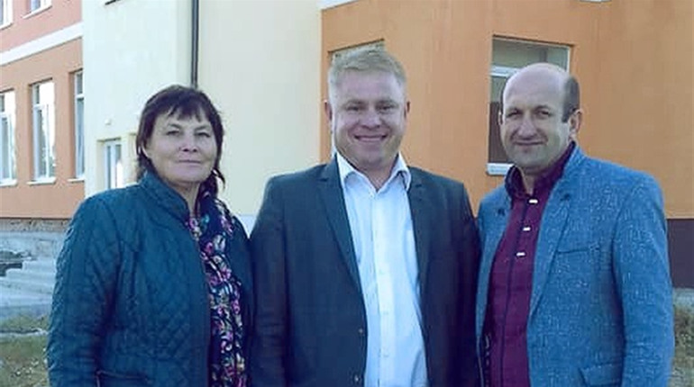 Віктор М’ялик побував у Степангороді на будівництві школи і перевіряв  використання коштів
