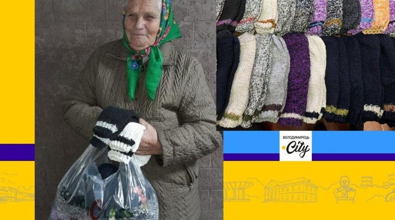 Волонтерство в дії: жителька Зелениці зв'язала більше 100 пар шкарпеток для ЗСУ