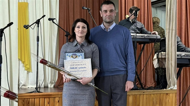 Спортсменка з Переяславщини Алла Яковченко отримала п'ять тисяч гривень премії від громади