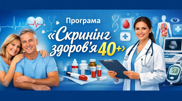Програма «Скринінг здоров’я 40+»: які обстеження передбачає