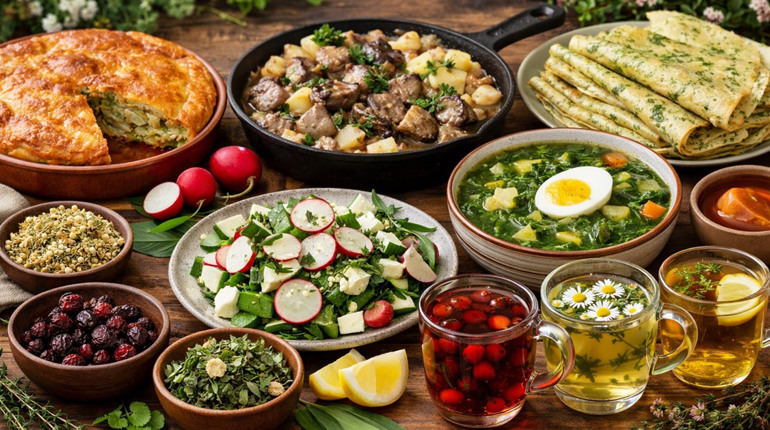 Смак весни: рецепти страв і чаїв із зеленню