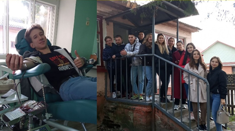 Майбутні медичні працівники стали донорами Ніжинського відділення переливання крові