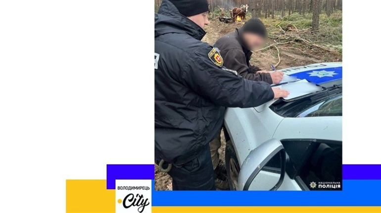 Поліція впіймала лісокрадіїв біля Великих Телкович - це були жителі Луко і Білого