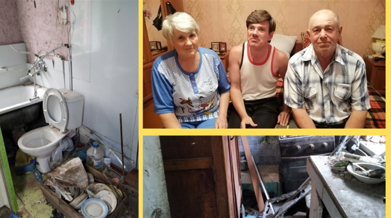 Два місяці у підвалі з дорослим сином з інвалідністю: подружжя змогло вирватися до Великого Дальника
