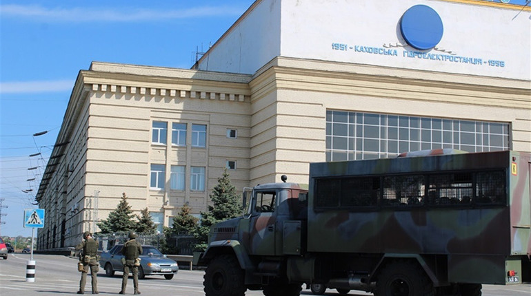 Нацгвардійці патрулювали біля Каховської ГЕС