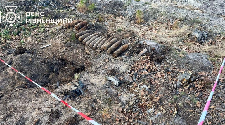 На Рокитнівщині підірвали 16 боєприпасів часів Другої світової війни