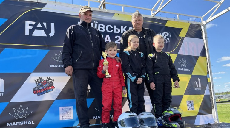 Юні картингісти з Глухова успішно виступили на змаганнях "Київська весна 2025"