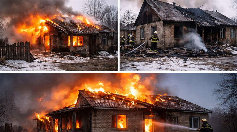 У Корюківському районі за добу сталися дві пожежі житлових будинків