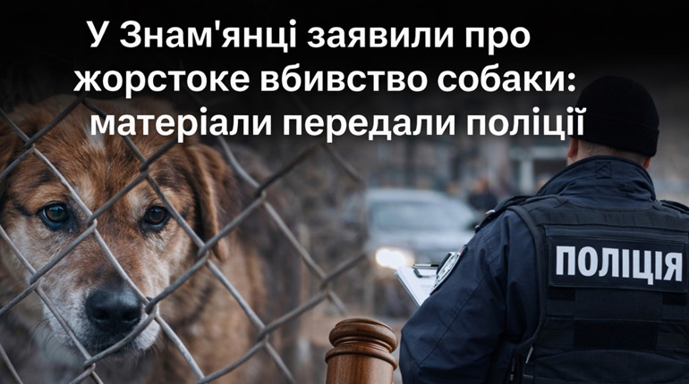 У Знам’янці заявили про жорстоке вбивство собаки: матеріали передали поліції