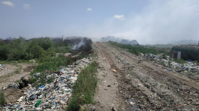 Знову горить полігон твердих побутових відходів