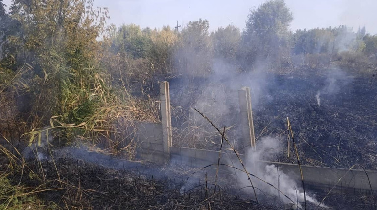 У Рудівці Сватівського району горіла суха трава. Пожежу погасили за 10 хвилин