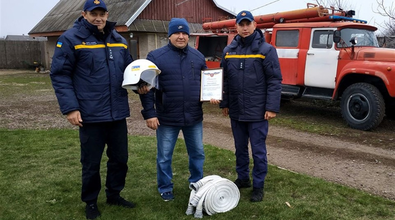 Волонтер-пожежник із Сарненщини отримав нагороду