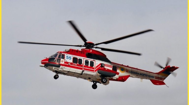 У Ніжин прибув H225 Super Puma для аварійно-рятувальних операцій