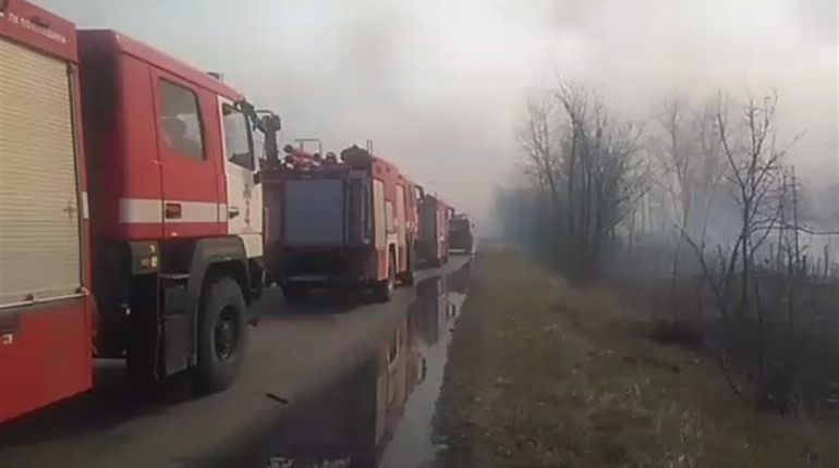Майже місяць шосткинські вогнеборці гасили пожежі в Чорнобильській зоні