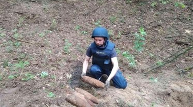 Під Наумівкою на Корюківщині знайшли чотири артилерійські снаряди