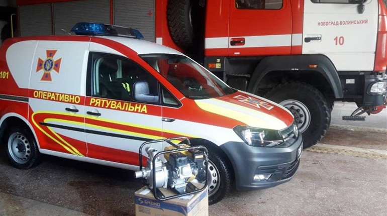 Лісники передали подарунок для новоградської пожежної частини 