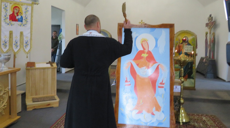   Подільський Пікассо. Дніпровсько- балтський художник написав ікону Балтської Покрови 