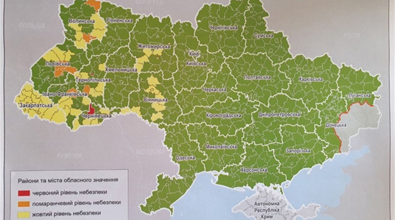 Україну поділили на карантинні зони: Нетішин - у "зеленій" зоні. Хто ж у "червоній"?