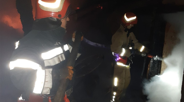 У селі Виноград вогонь знищив господарську будівлю