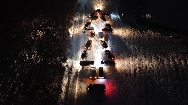 В Шостці запалили першу автоялинку на Сумщині
