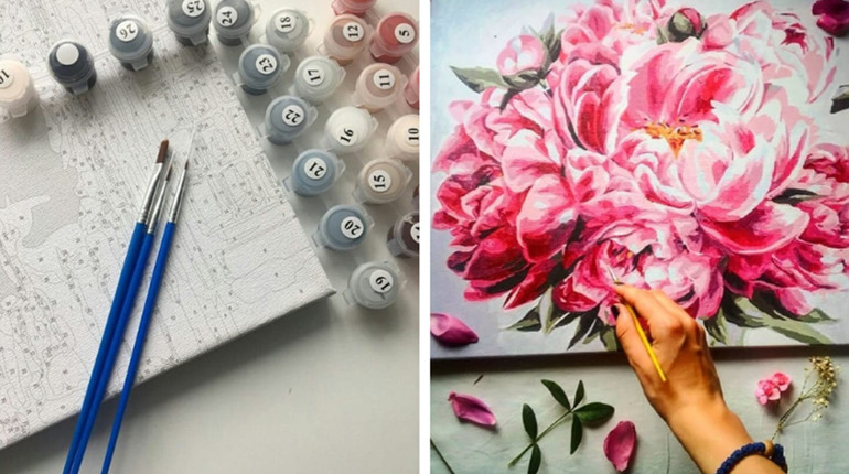 Рисуйте акриловыми красками картины по номерам