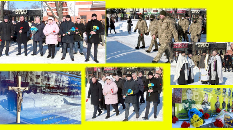 Сумні роковини: ніжинці вшанували пам’ять Героїв Небесної Сотні